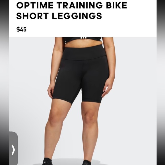 Adidas OPTIME TRAINING BIKE SHORT LEGGINGS - Picture 1 of 2